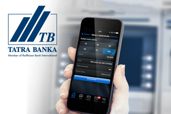 Tatra banka výber z bankomatu mobilom
